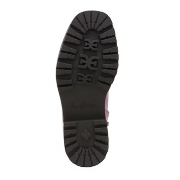 Sam Edelman Pink Hibiscus Leather Lue Boots Size 8.5 - Picture 5 of 10